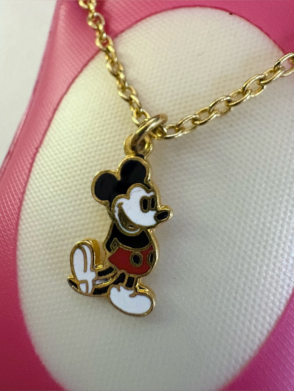 Vintage Mickey Mouse Walt Disney Pendant Necklace